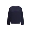 Chloé Wool And Cashmere-blend Sweater In Blue