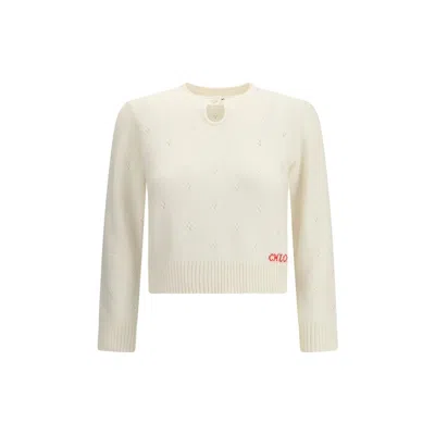 Chloé Wool Women's Sweatshirt In White