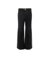 Chloé Cropped Trousers In Wool Grain De Poudre Black Size 12 100% Wool In Black