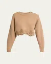Chloé Wool-cashmere Lace Trim Pullover