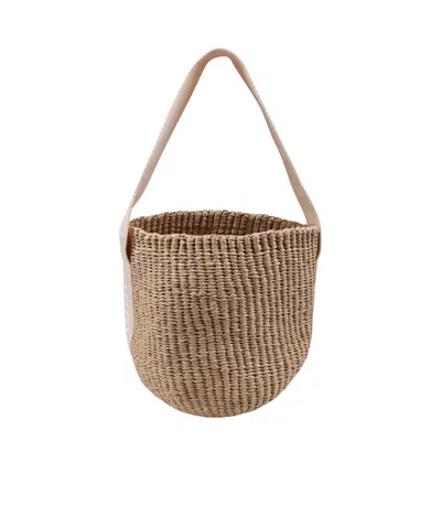 Chloé Woven Belt In Nude