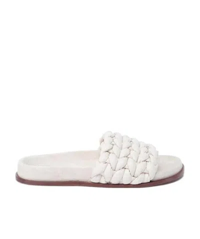 CHLOÉ WOVEN FLAT SLIDES