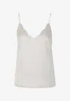 Chloé X Atelier Jolie Sleeveless Silk Top In White
