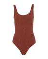 Chloé Brick Peau Douce Pacific Chloã© X Eres Swimsuit In Brown