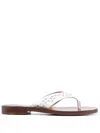 Chloe X Eres Chloé X Eres Paz Leather Thong Sandals