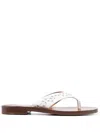 Chloe X Eres Chloé X Eres Paz Leather Thong Sandals