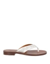 Chloe X Eres Chloé X Eres Woman Thong Sandal White Size 8 Leather In Brown