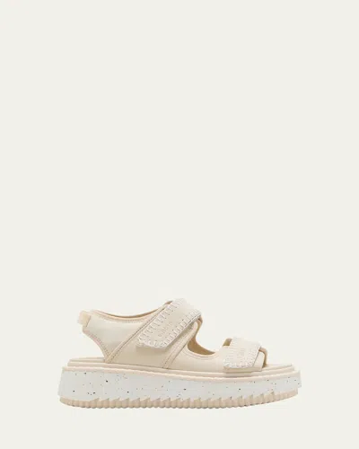 Chloé Beige Lilli Sandals In 27j Milk