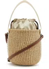 Chloé Small Woody Bucket Top Handle Bag In White