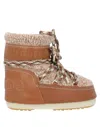 Chloé X Moon Boot Ankle Boots In Beige