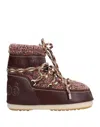 Chloé X Moon Boot Ankle Boots In Brown