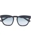 Chloé Xena Round-frame Sunglasses In Black
