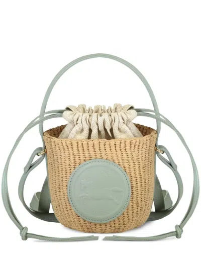 Chloé Xmifuko Small Horse Medal Bucket Bag In Neutral