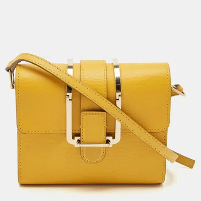 Pre-owned Chloé Yellow Leather Bronte Crossbody Bag