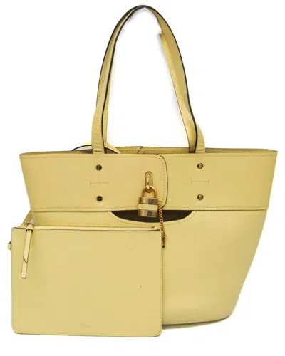 Chloé Yellow Leather Tote (authentic Pre-loved)