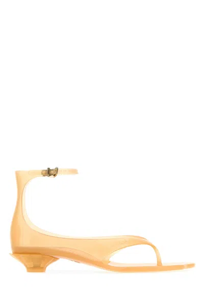 Chloé Chloe Yellow Tpu  Jelly Thong Sandals