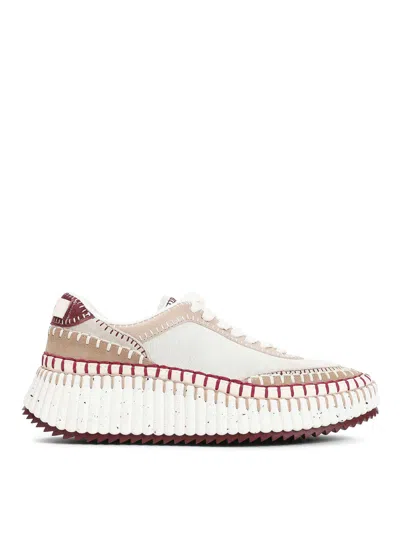 Chloé Nama Sneakers In Neutral