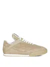 Chloé Quilted Low-top Lace-up Rubber Shoes In Nude