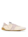 Chloé Kick Beige Sneaker With Side Lettering Logo And Elasticated Details In Fabric Woman In Sand