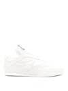 Chloé Womens Winter Wht Kick Brand-patch Leather Low-top Trainers Eur 36 / 3 Uk In White