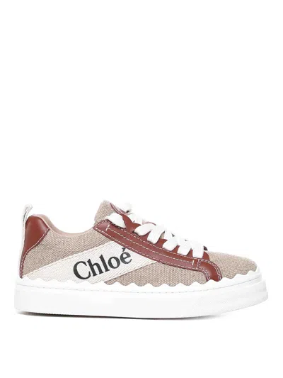 Chloé Lauren Sneakers In Brown