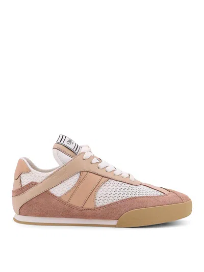Chloé Low-top Kick Leather Sneakers With Mesh