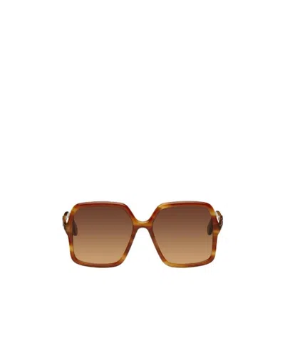 Chloé Zelie Square-frame Sunglasses In Brown