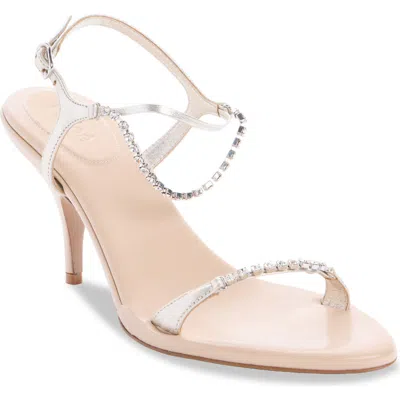 Chloé Zia Crystal Strap Sandal In White