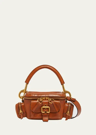 CHLOÉ CAMERA BAG SMALL IN NATURAL SHINY CALFSKIN