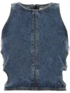 Chloé Chloe Denim Top In Blue
