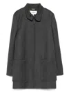Chloé Zip-up Oversize Coat In Gray