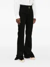 Chloé Black Slim Jeans With Charm Zip In Black