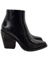 Chloé Chloe Zipped Block-heeled Leather Ankle Boot