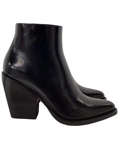 Chloé Chloe Zipped Block-heeled Leather Ankle Boot