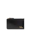 Chloé Zipper Card Bag In Black