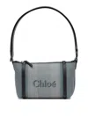 Chloé Shoulder Bags With Adjustable Strap And Contrast Stitching In Gray