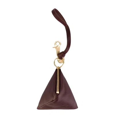 Chloé Zipper Keychain In Green