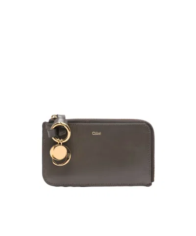 Chloé Zipper Wallet In Black