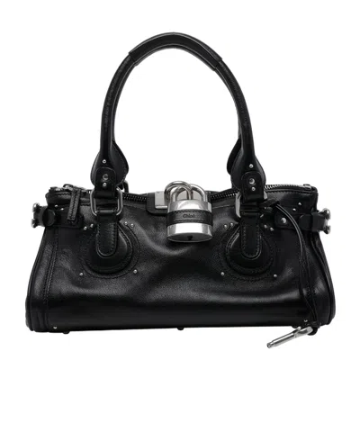 Chloé Zippered Handbag In Black