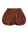 Chloé Bubble Shorts In Brown