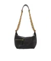 Chloé Zippered Shoulder Bag In Black