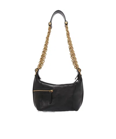 Chloé Zippered Shoulder Bag In Black