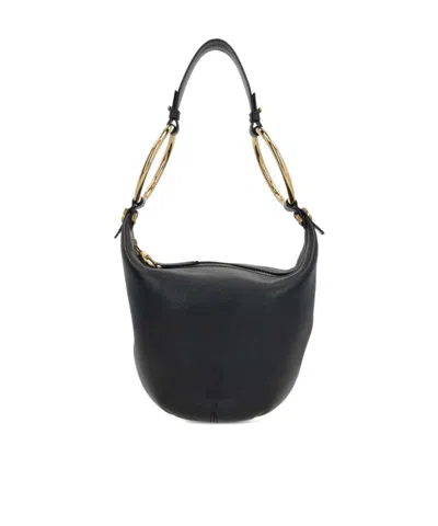 Chloé Zippered Shoulder Bag In Black