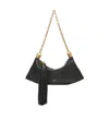 Chloé Small Foulard Tassel Shoulder Bag In Buffalo Leather In Green
