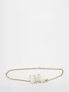 Chloé Iconic Logo Lettering Chain Belt In Gold