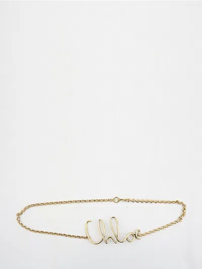 Chloé Chloeé Iconic Belt In Gold