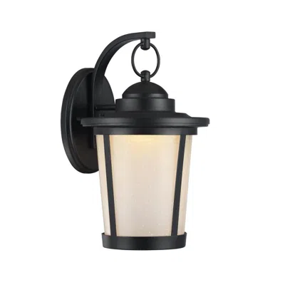 Chloelighting Abbington Transitional Led Textured Black Outdoor Wall Sconce 13" Tall