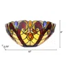 Chloelighting Adia Victorian Tiffany-syle Dark Bronze 1 Light Wall Sconce 12" Wide