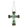 Chloelighting Alena Victorian Tiffany-style Stained Glass Window Panel 20" Tall