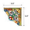 Chloelighting Anelisa Victorian Tiffany-glass Window Panel 10" Wide